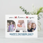 お父さん愛してる | 父の日写真 シーズンカード (スタンド正面)