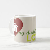 お父さん愛マグ コーヒーマグカップ (正面左)