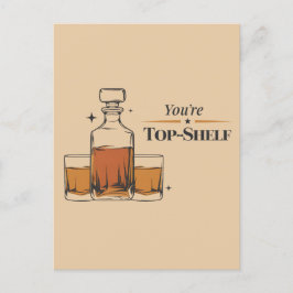 お父さん最高に面白い昔ながらの誕生日 ポストカード