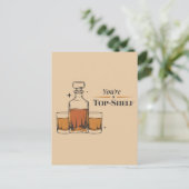 お父さん最高に面白い昔ながらの誕生日 ポストカード (スタンド正面)