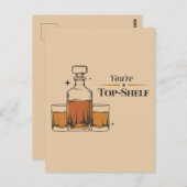 お父さん最高に面白い昔ながらの誕生日 ポストカード (正面/裏面)