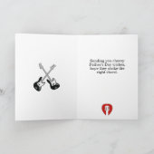 お父さん最高！ユーモアたっぷりのピザの父の日のダジャレ シーズンカード (内部)