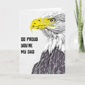 お父さん誇りに思ってるよ (イーグル) 父の日カード カード (正面)