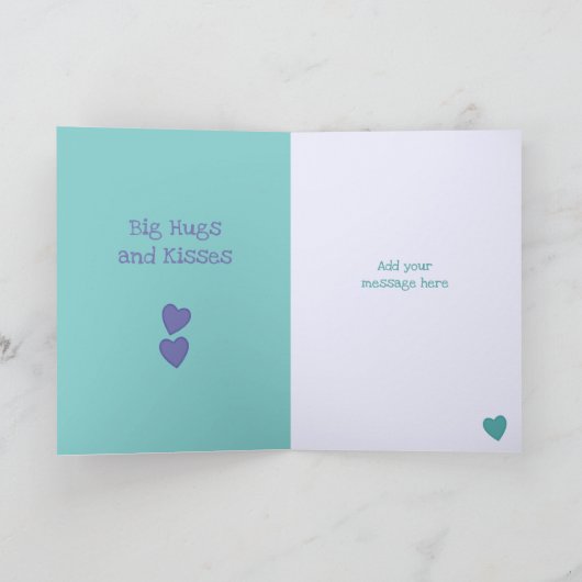 お父さん誕生日の挨拶が大好き カード (内部)