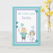 お父さん誕生日の挨拶が大好き カード (黄色い花)