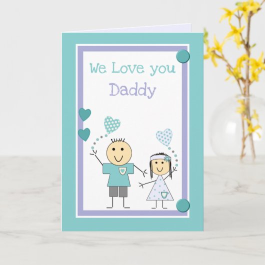 お父さん誕生日の挨拶が大好き カード (黄色い花)