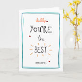 お父さん-あなたはベスト カード (黄色い花)