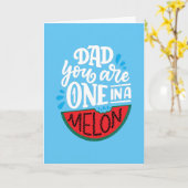 お父さん、あなたはメロンの中でひとつだけのパパ ユニーク カスタマイズ カード (黄色い花)