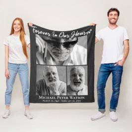 お父さん おじいちゃん 永久に心に思い出として フリースブランケット