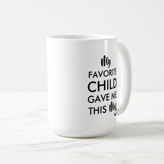 お父さん、お母さん誕生日プレゼントお子様 コーヒーマグカップ (正面右)