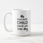 お父さん、お母さん誕生日プレゼントお子様 コーヒーマグカップ (左)