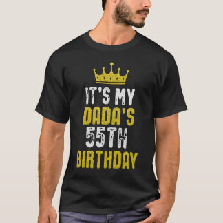 お父さん お誕生日おめでとう 55歳 ソン・ドーターからのギフト Tシャツ