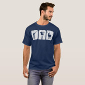お父さん アーチェリー 狩猟 鹿 狙撃 アーチャー 弓矢 ハンティング Tシャツ (正面フル)