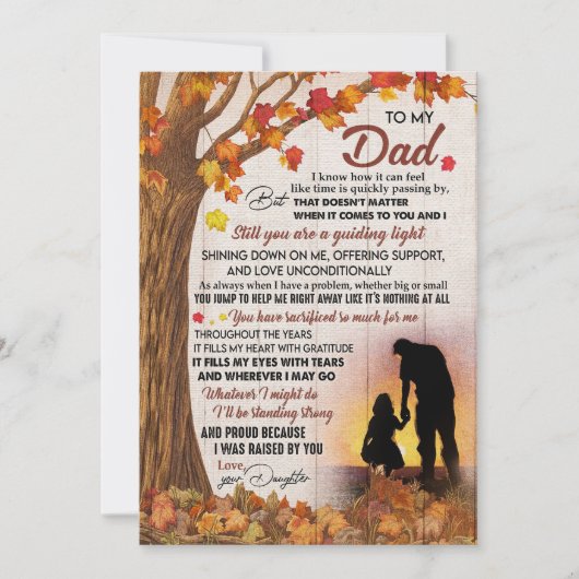 お父さん、パパに贈る サンキューカード (正面)