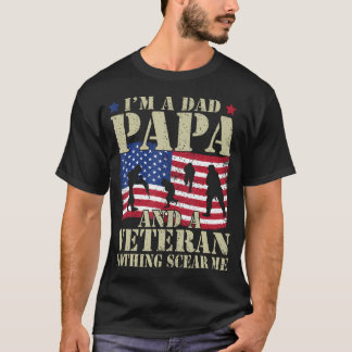 お父さん パパ そして退役軍人 おもしろ ヴィンテージ お父さん パパ Tシャツ