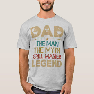お父さん 伝説のグリルマスター Tシャツ