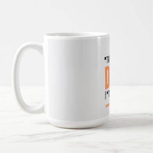 「お父さん：伝説の人、心からの父の日」 コーヒーマグカップ (左)