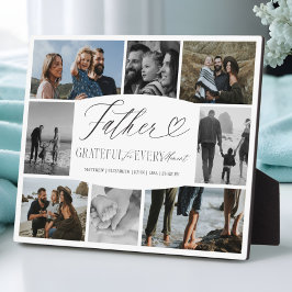 お父さん、写真コラージュに感謝 フォトプラーク