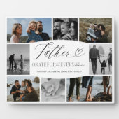 お父さん、写真コラージュに感謝 フォトプラーク (正面)