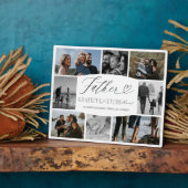 お父さん、写真コラージュに感謝 フォトプラーク (側面)