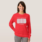 お父さん(妊娠検査の白があることをあなたは行きます Tシャツ (正面フル)