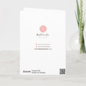 お父さん 息子の最初のヒーロー ハッピー ファーザーズ デー ミニマル カード (裏面)