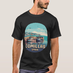 お父さん 旦那さん 釣り伝説 レトロな夕焼け Tシャツ