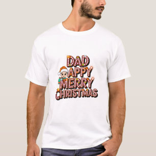 お父さん+明けましておめでとうございます  Tシャツ