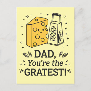 お父さん、最高のチーズだね Funny Father's Day ポストカード