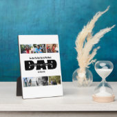 お父さん、私たち愛してる – 6枚の写真で作るコラージュ フォトプラーク (側面)