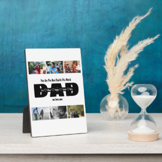 お父さん、私たち愛してる – 6枚の写真で作るコラージュ フォトプラーク