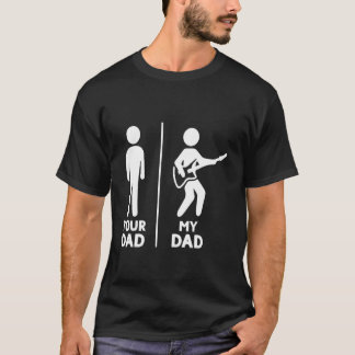 お父さん 私のお父さん ギタリスト アーティスト ベースギター 父の日 F Tシャツ