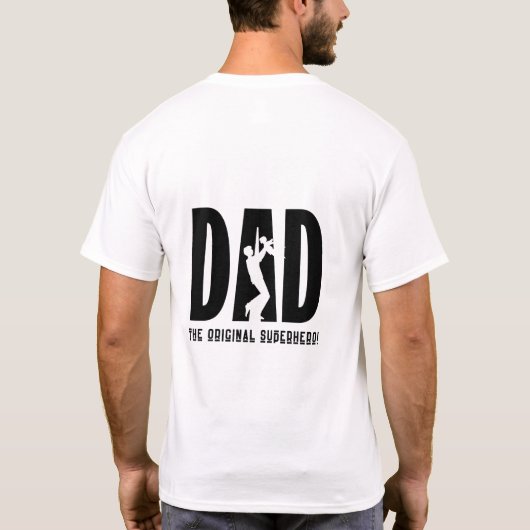 お父さん: 私の初めてのヒーロー Tシャツ (裏面)
