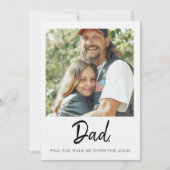 お父さん、私をエスコートしてくれますか?(結婚式の場面) 招待状 (正面)