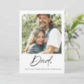 お父さん、私をエスコートしてくれますか?(結婚式の場面) 招待状 (スタンド正面)