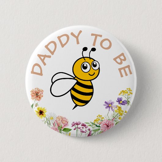 お父さん 缶バッジ (正面)