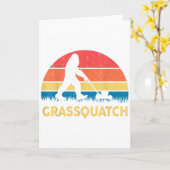 お父さん 芝刈り グルクワッチ ビッグフット 芝刈機 ギフト 面白い カード (黄色い花)