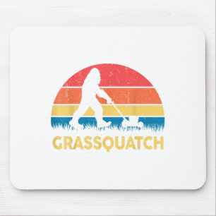 お父さん 芝刈り Grquatch ビッグフット 芝刈り機 ギフト 面白い マウスパッド