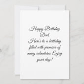 お父さん 誕生日 フラットカード カード (裏面)