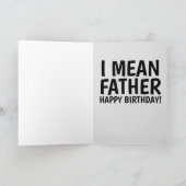 お父さん 誕生日 面白い 最高のオナラおじさん カード (内部)