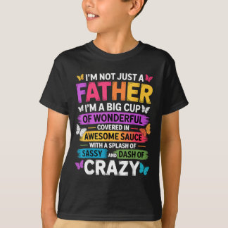 お父さん+面白い+名言+パパ+ユーモア+男性+女性 Tシャツ