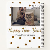 お父さ独身のん写真名brown ノートブック (裏面)