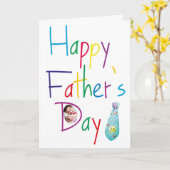 お父カラフル様の日の写真 カード (黄色い花)