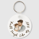 お父パーソナライズされた様の子供からの贈り物 キーホルダー (裏面)