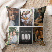 お父モダン様の日写真コラージュが大好き クッション (ブランケット)