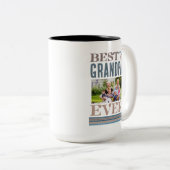 お父最高の様の日の写真コラージギフト ツートーンマグカップ (正面右)