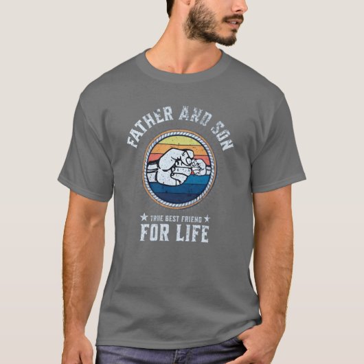 お父様と息子のシャツギフト Tシャツ (正面)