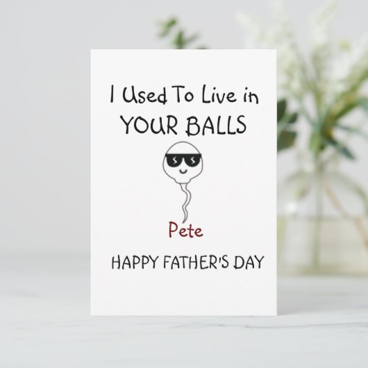 お父様のお化け サンキューカード (スタンド正面)