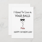 お父様のお化け サンキューカード (正面/裏面)