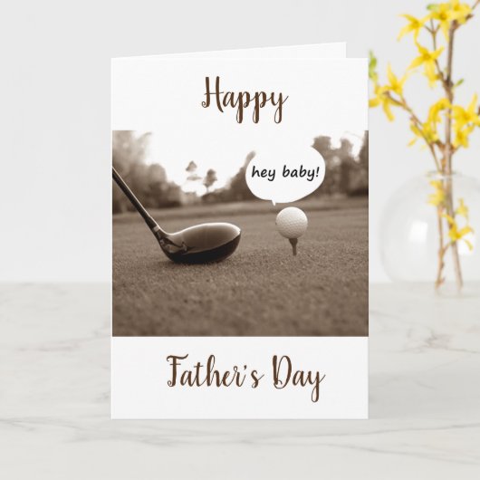 お父様のお日様をお祝い申し上げます。 カード (黄色い花)